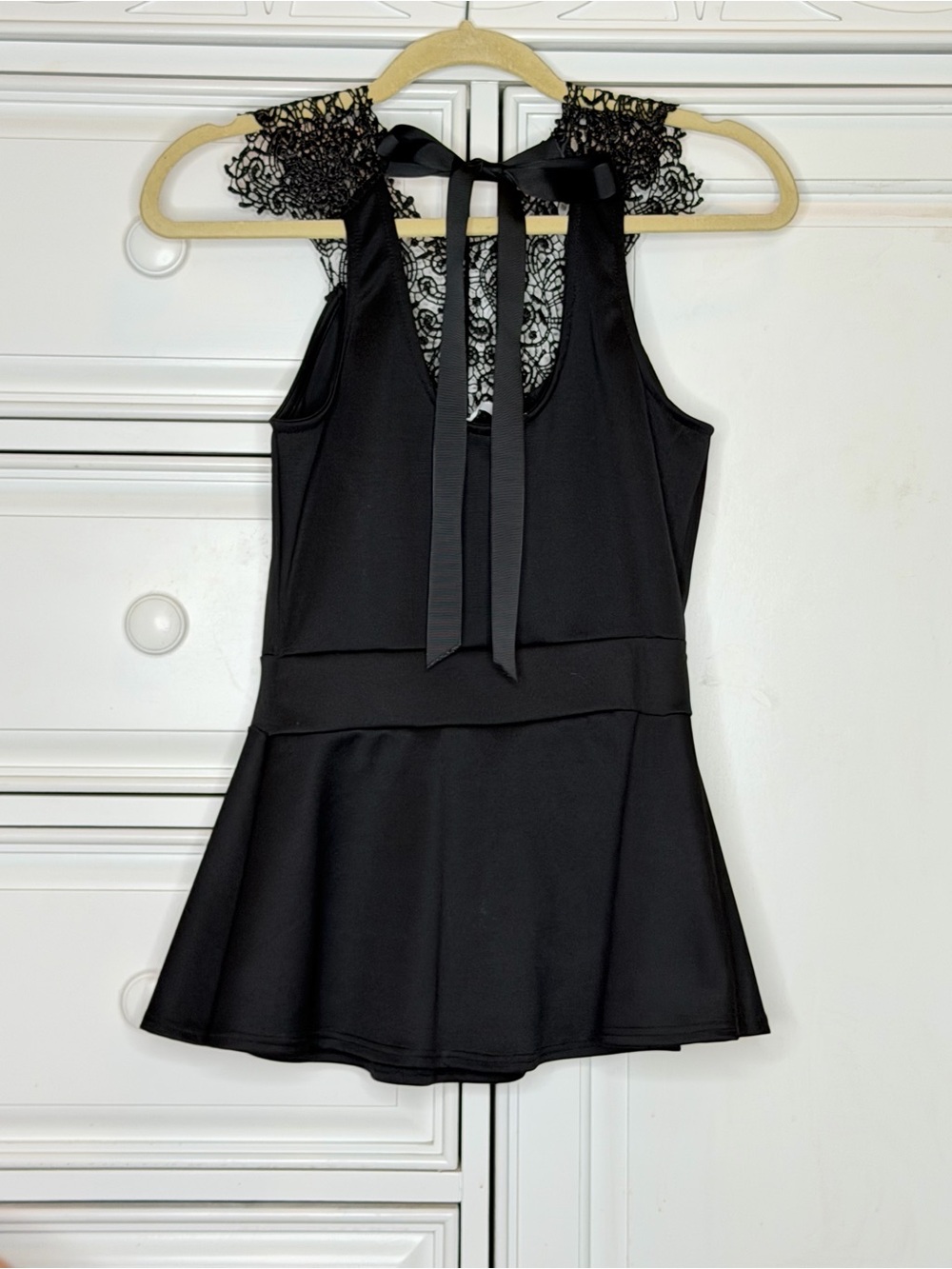 Blu Planet Black Lace Detail Top - Picture 3 of 6